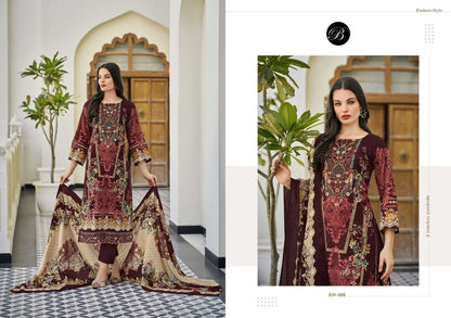 Al Marina Vol 3 Belliza Designer Studio Cotton Karachi Salwar Suits Exporter
