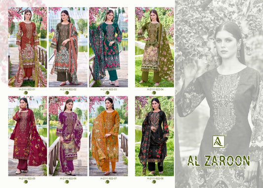 Al Zaroon Alok Cotton Cambric Karachi Salwar Suits Manufacturer Ahmedabad