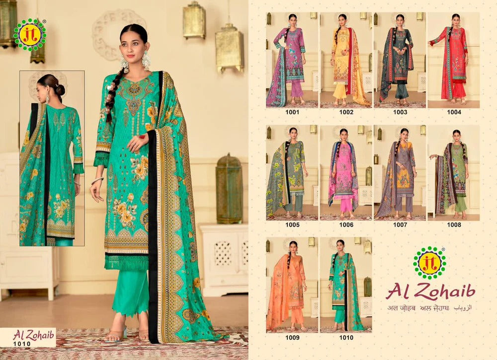 Al Zohaib Jt Lawn Pant Style Suits