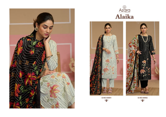 Alaika Radhika Fashion Azara Lawn Cotton Karachi Salwar Suits Exporter Gujarat