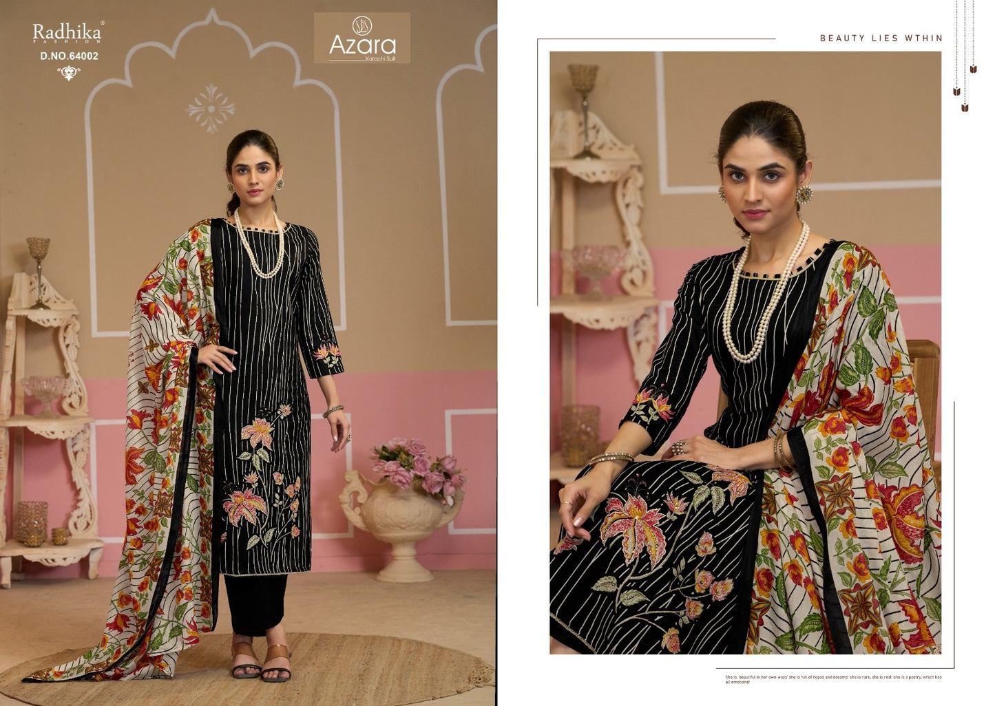 Alaika Radhika Fashion Azara Lawn Cotton Karachi Salwar Suits Exporter Gujarat