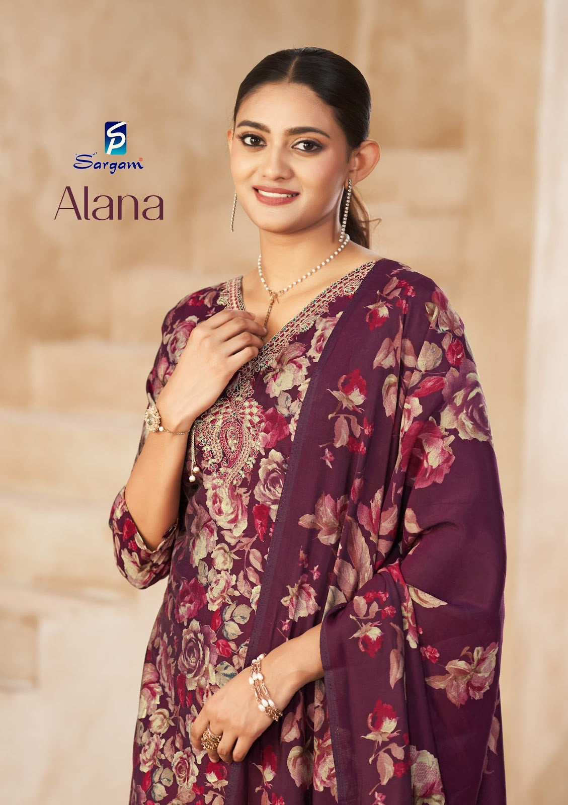 Alana Sargam Prints Viscose Modal Pant Style Suits Manufacturer
