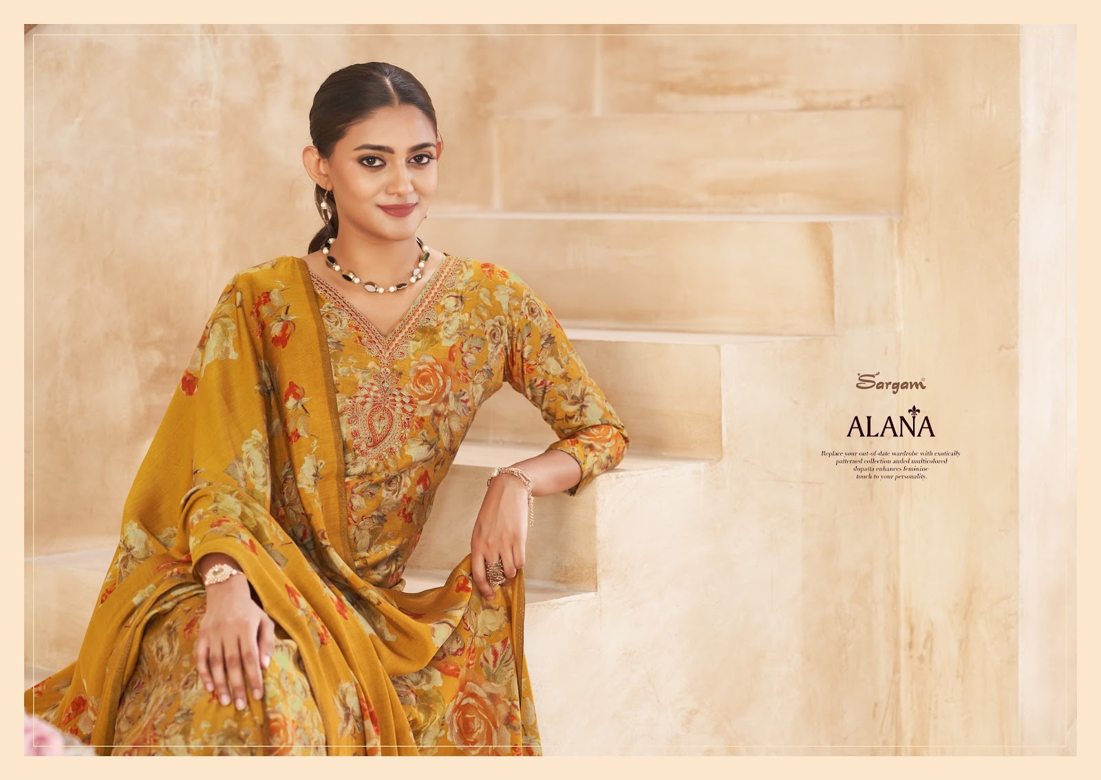Alana Sargam Prints Viscose Modal Pant Style Suits Manufacturer