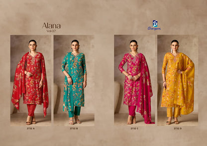Alana Vol 2 Sargam Prints Viscose Modal Pant Style Suits Wholesaler India