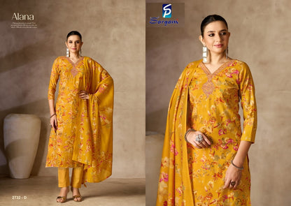 Alana Vol 2 Sargam Prints Viscose Modal Pant Style Suits Wholesaler India