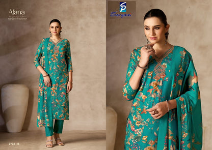 Alana Vol 2 Sargam Prints Viscose Modal Pant Style Suits Wholesaler India