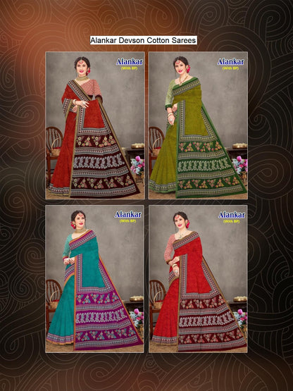 Alankar Devson Cotton Sarees Supplier
