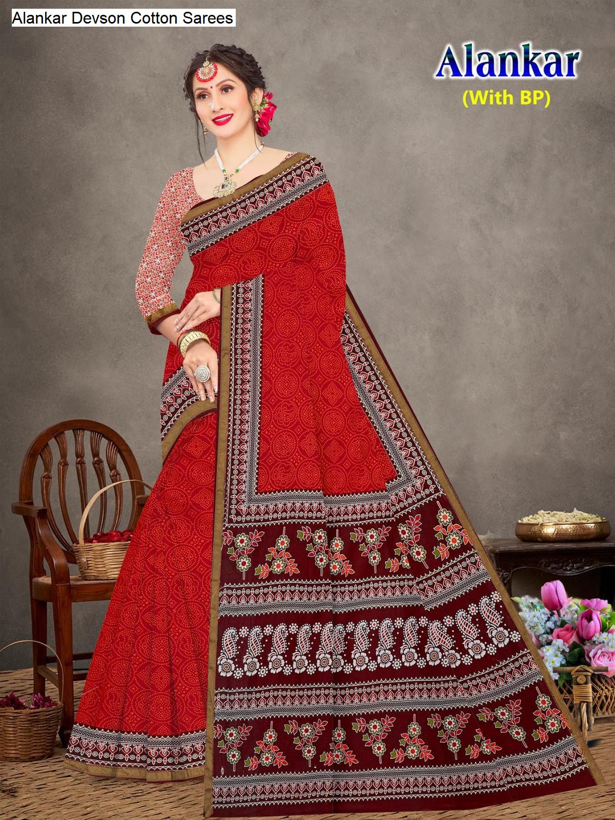 Alankar Devson Cotton Sarees Supplier