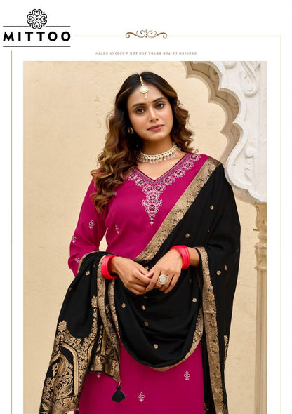 Alankar Mittoo Viscose Weaving Readymade Pant Style Suits Wholesaler India