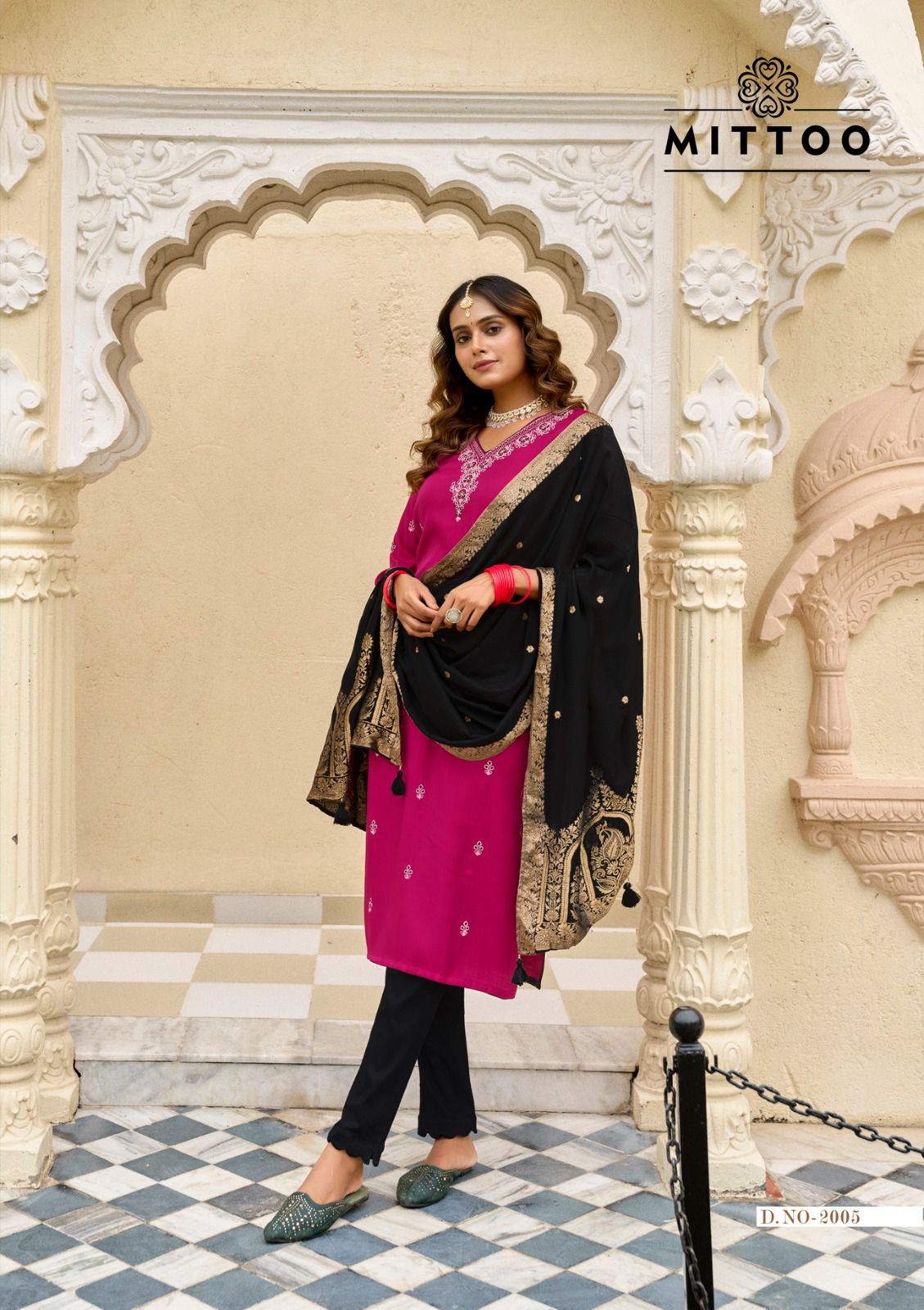 Alankar Mittoo Viscose Weaving Readymade Pant Style Suits Wholesaler India