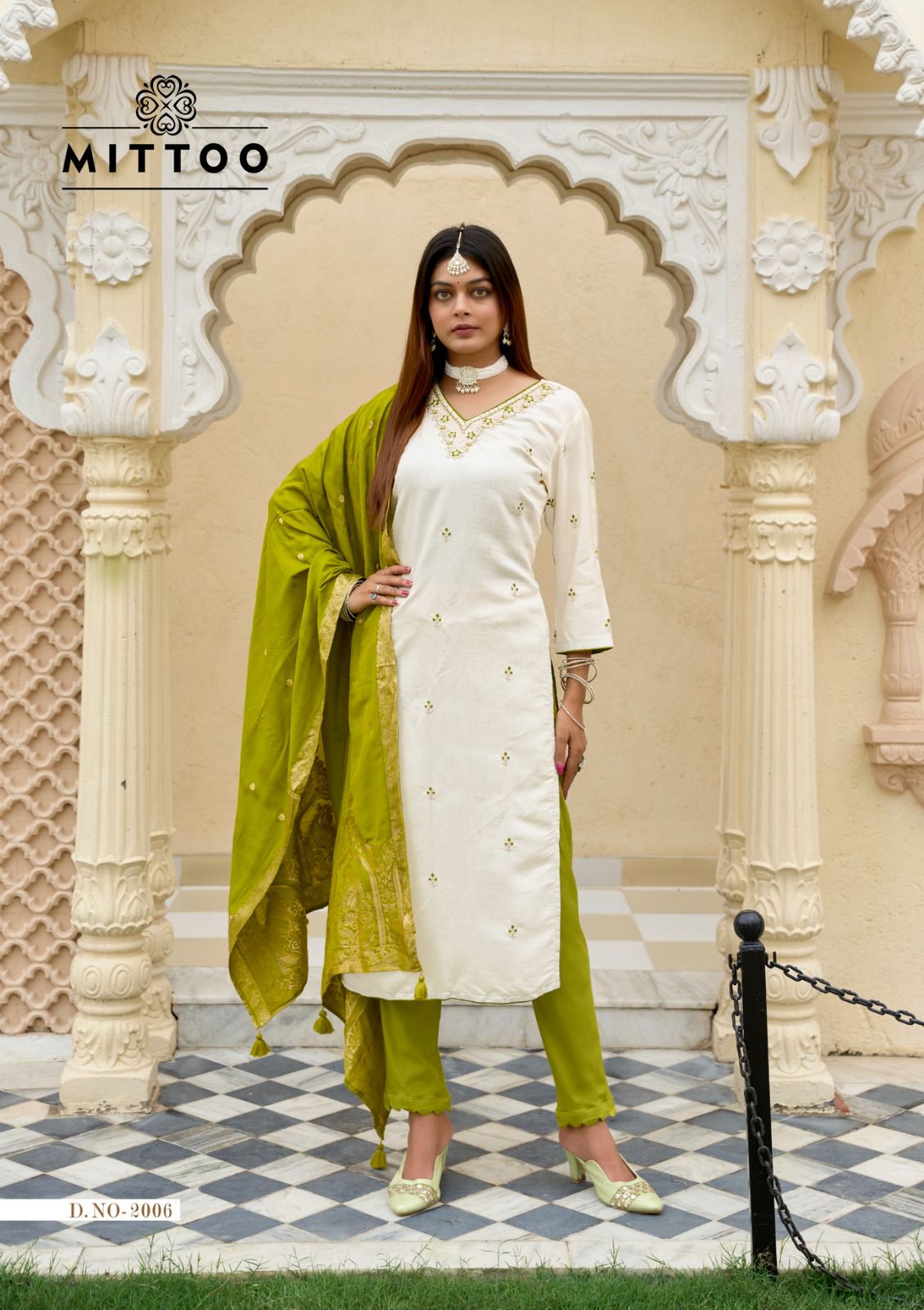 Alankar Mittoo Viscose Weaving Readymade Pant Style Suits Wholesaler India