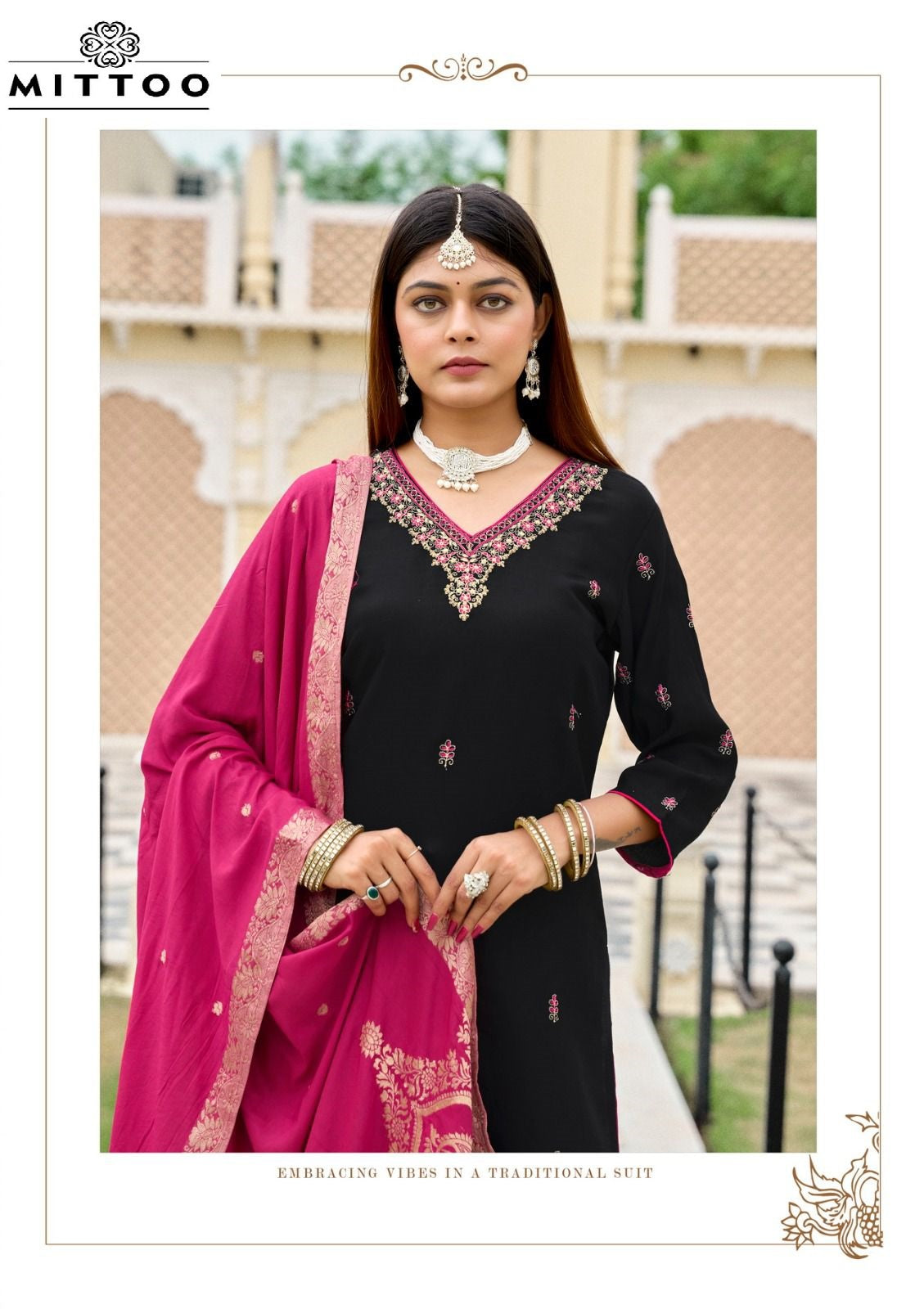 Alankar Mittoo Viscose Weaving Readymade Pant Style Suits Wholesaler India