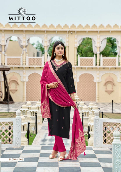 Alankar Mittoo Viscose Weaving Readymade Pant Style Suits Wholesaler India
