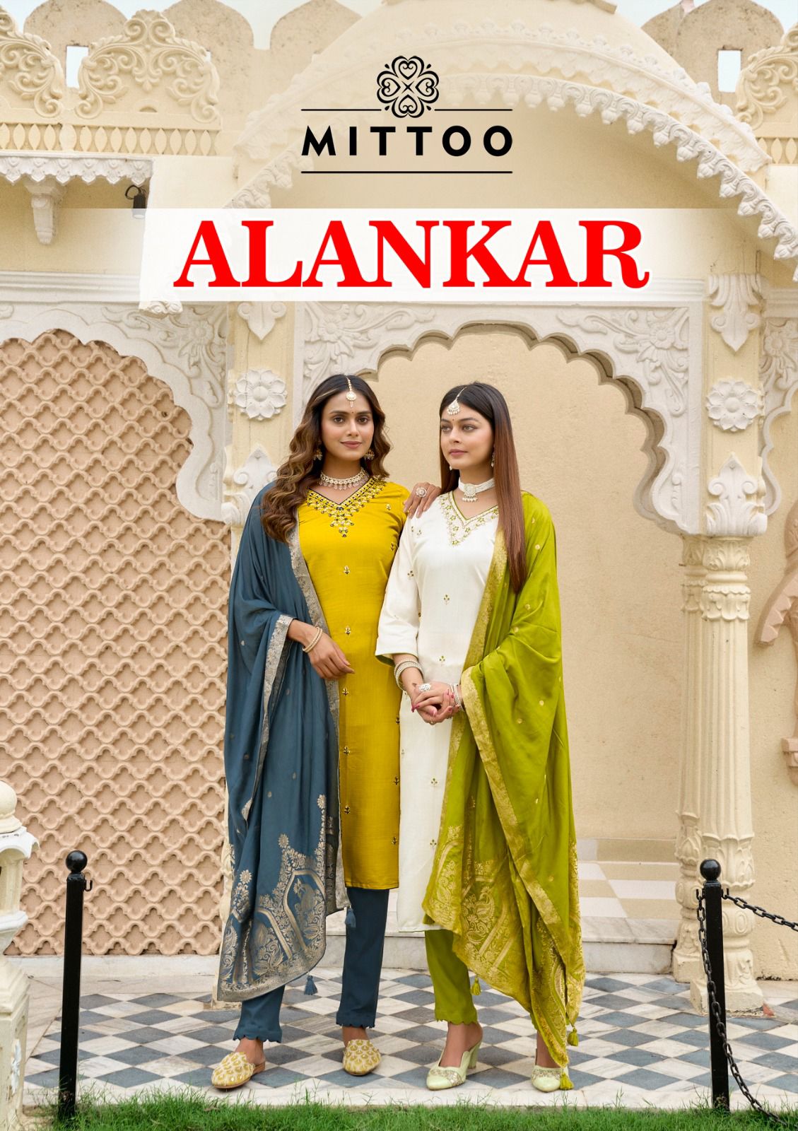 Alankar Mittoo Viscose Weaving Readymade Pant Style Suits Wholesaler India