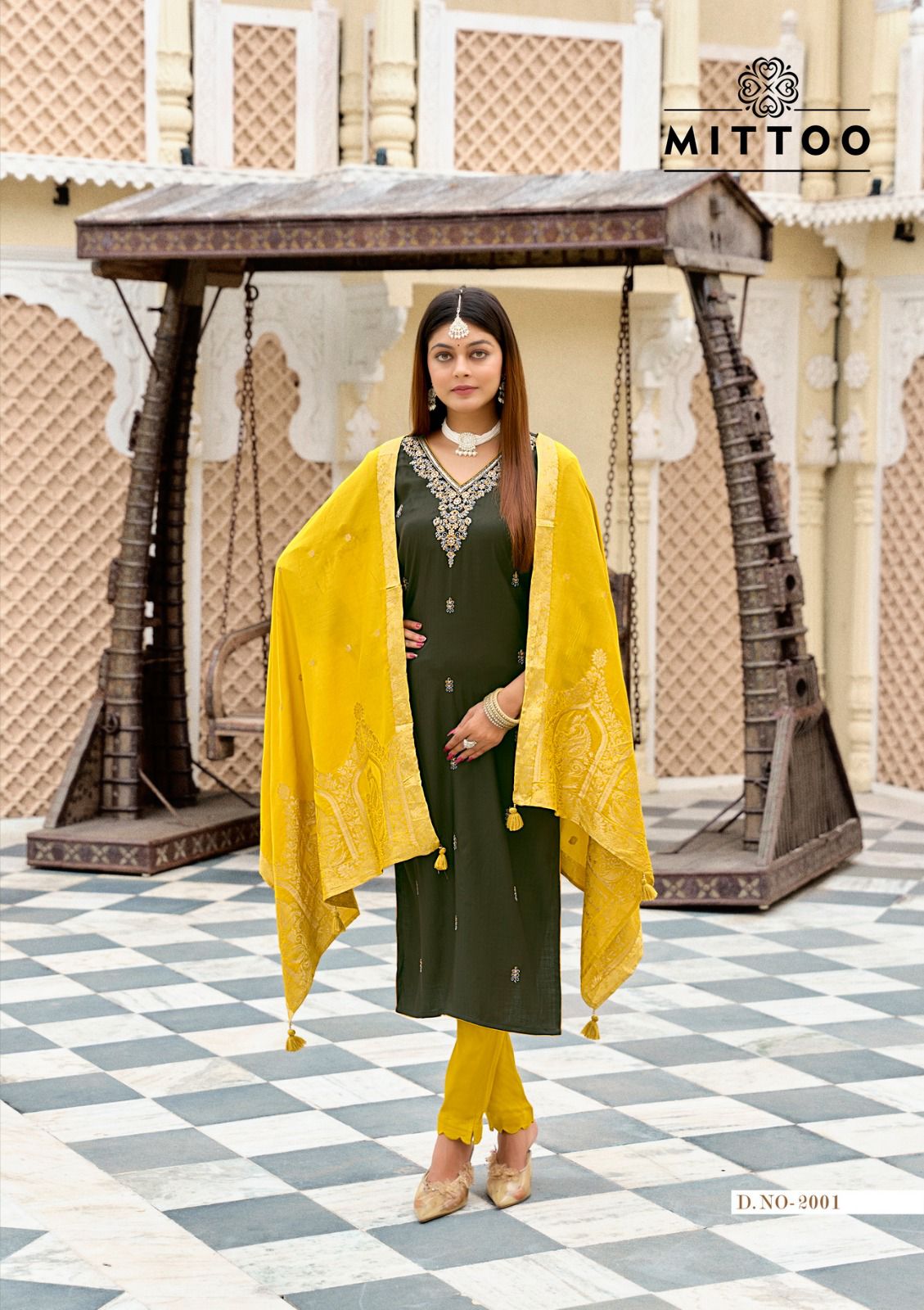 Alankar Mittoo Viscose Weaving Readymade Pant Style Suits Wholesaler India