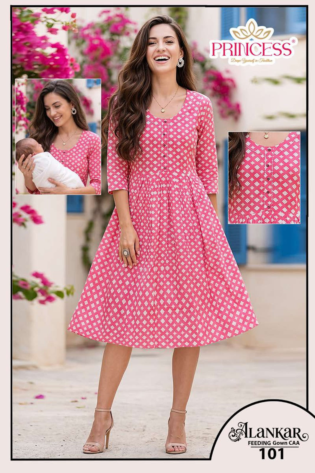 Alankar Princess Creation Reyon Anarkali Kurtis Wholesaler