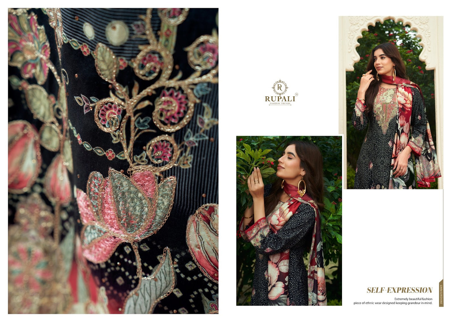 Alankar Rupali Pure Muslin Pant Style Suits Exporter