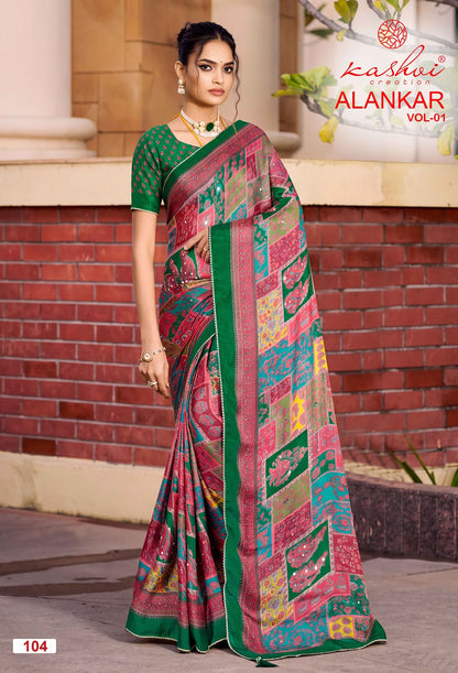 Alankar Vol 1 Kashvi Creation Silk Sarees Wholesale Rate