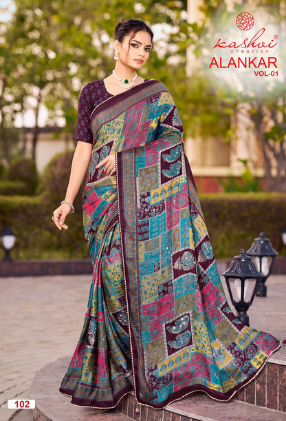 Alankar Vol 1 Kashvi Creation Silk Sarees Wholesale Rate