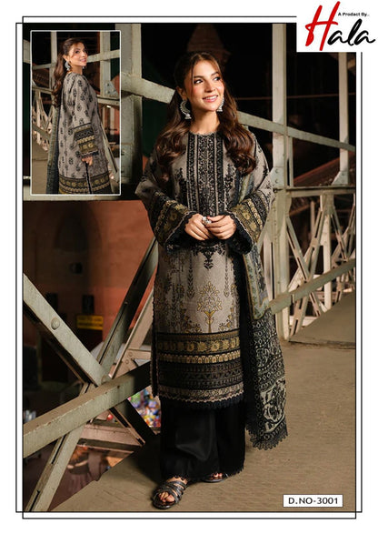 Alara Vol 3 Luxury Heavy Cotton Collection Hala Karachi Readymade Suits Exporter India