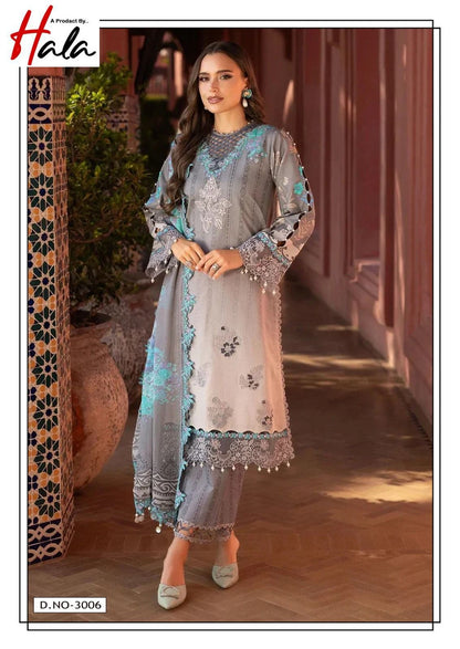 Alara Vol 3 Luxury Heavy Cotton Collection Hala Karachi Readymade Suits Exporter India
