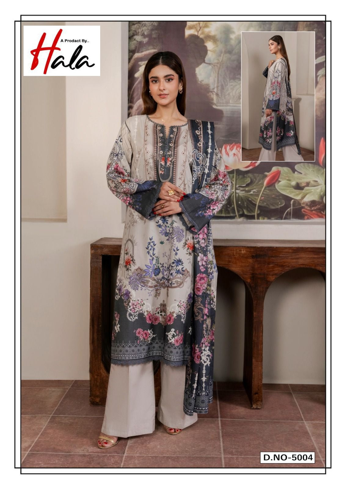 Alara Vol 5 Heavy Lawn Cotton Collection Hala Pure Lawn Cotton Karachi Salwar Suits Exporter