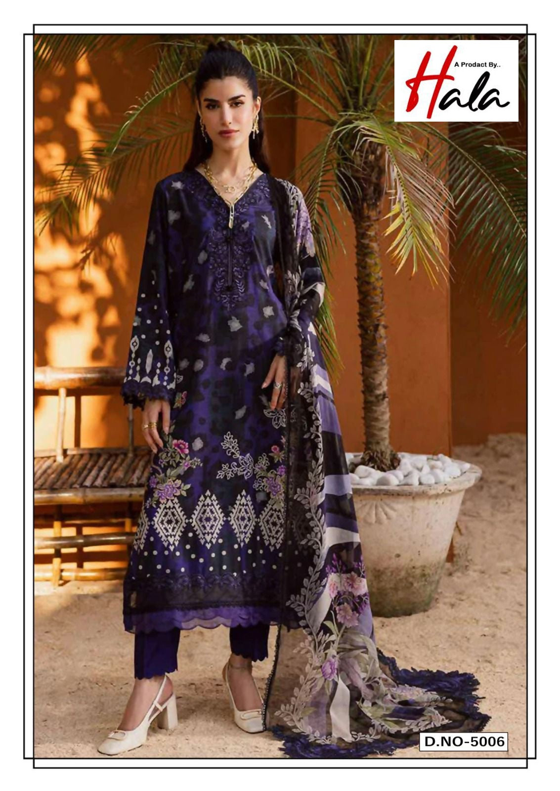 Alara Vol 5 Heavy Lawn Cotton Collection Hala Pure Lawn Cotton Karachi Salwar Suits Exporter