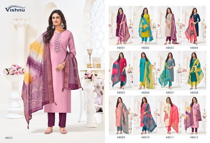 Alavira Vishnu Impex Vetican Pant Style Suits Wholesale Price