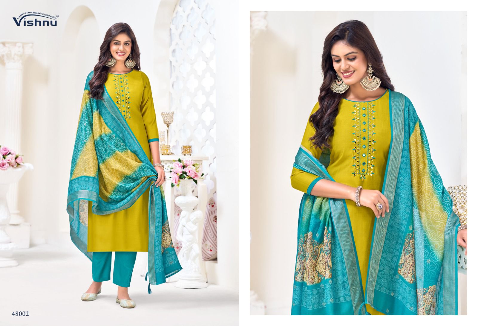 Alavira Vishnu Impex Vetican Pant Style Suits Wholesale Price