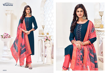 Alavira Vishnu Impex Vetican Pant Style Suits Wholesale Price