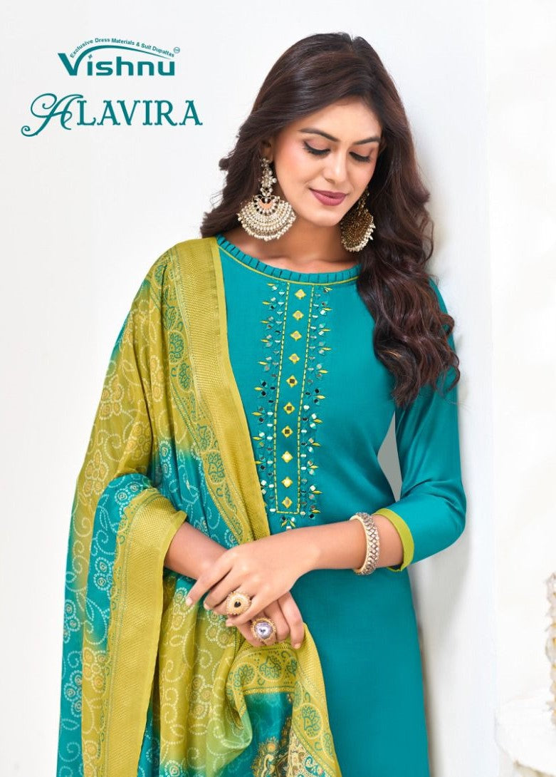 Alavira Vishnu Impex Vetican Pant Style Suits Wholesale Price