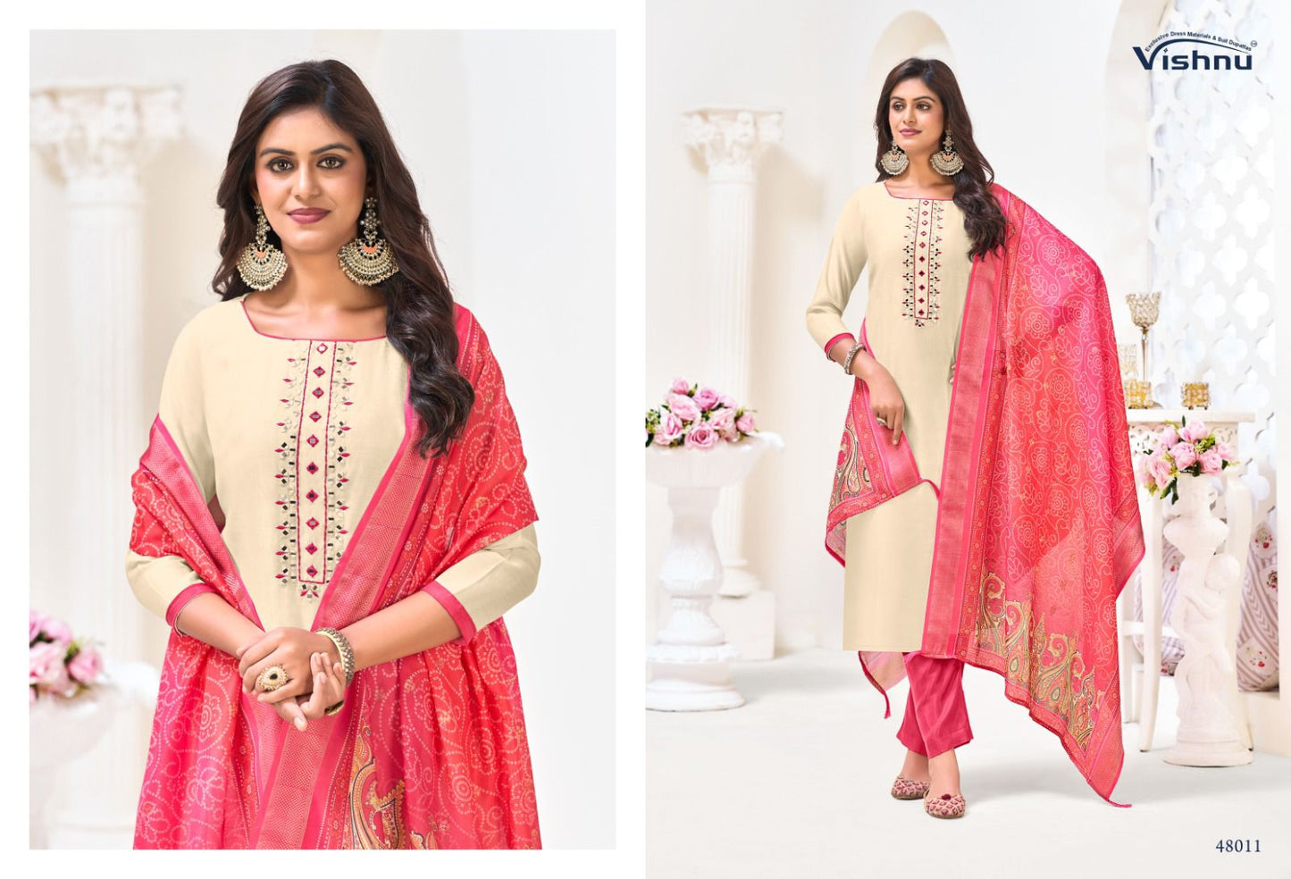 Alavira Vishnu Impex Vetican Pant Style Suits Wholesale Price