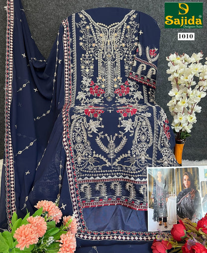 Alaya Sajida Georgette Pakistani Salwar Suits Wholesale