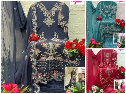 Alaya Vol 14 Sajida Georgette Pakistani Salwar Suits Manufacturer Ahmedabad