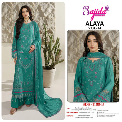Alaya Vol 14 Sajida Georgette Pakistani Salwar Suits Manufacturer Ahmedabad