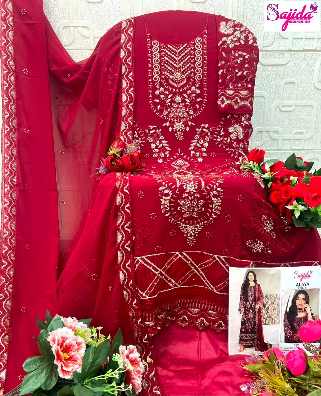 Alaya Vol 14 Sajida Georgette Pakistani Salwar Suits Manufacturer Ahmedabad