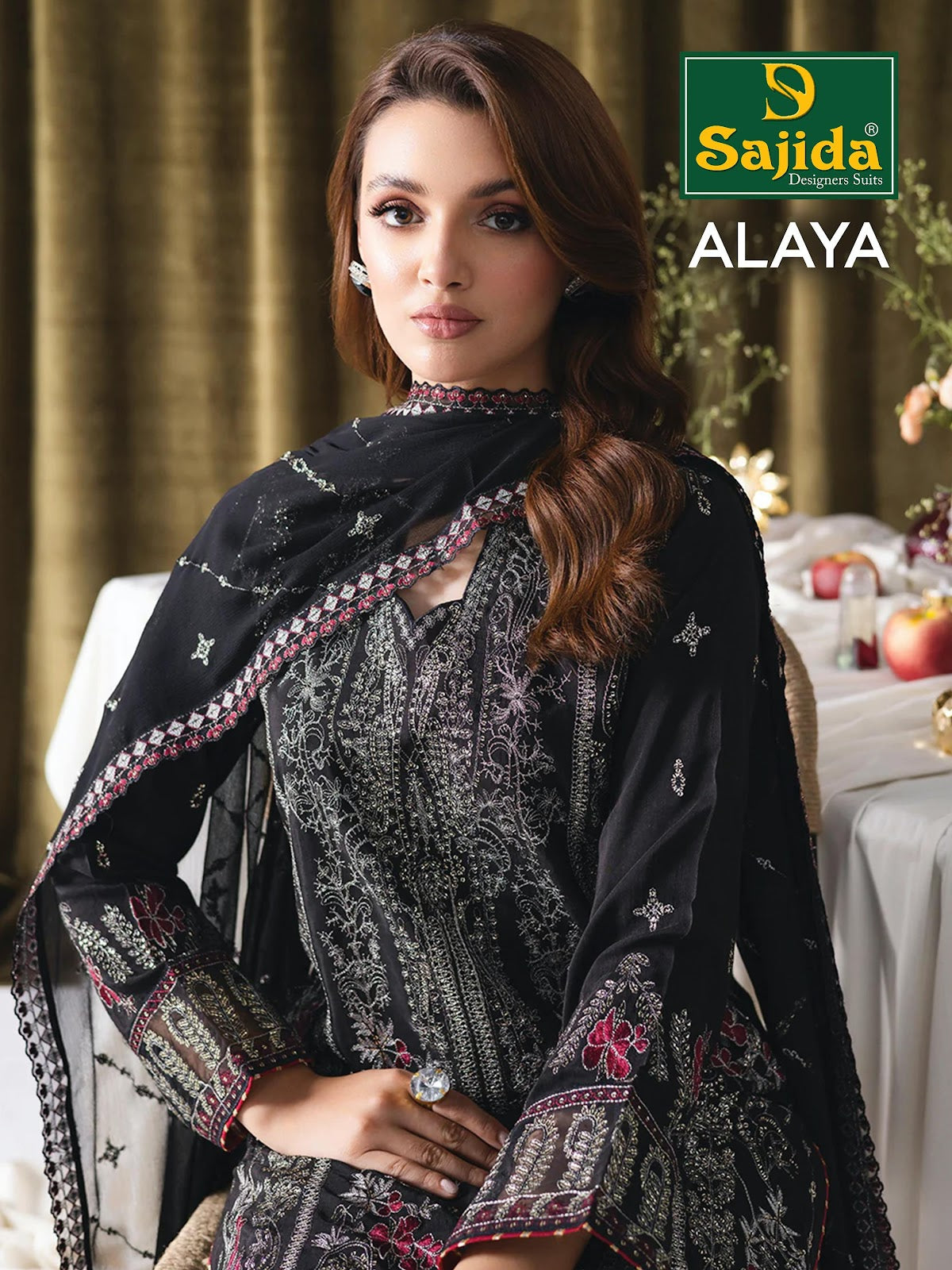 Alaya Vol 1 Sajida Georgette Pakistani Salwar Suits Wholesaler Gujarat