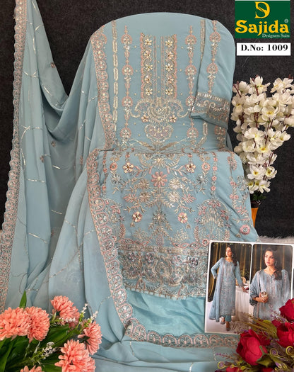 Alaya Vol 1 Sajida Georgette Pakistani Salwar Suits Wholesaler Gujarat