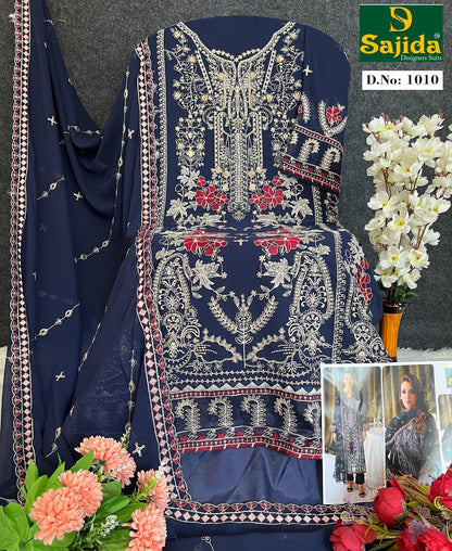 Alaya Vol 1 Sajida Georgette Pakistani Salwar Suits Wholesaler Gujarat