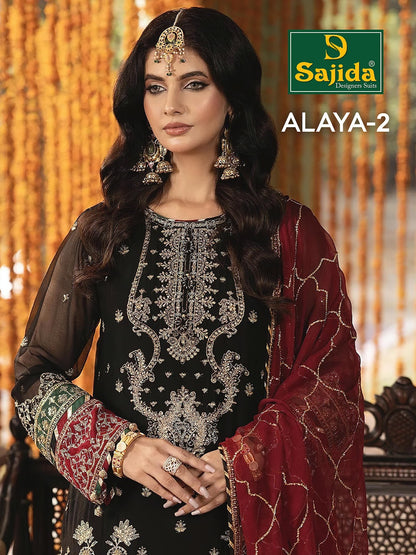 Alaya Vol 2 Sajida Georgette Pakistani Salwar Suits Wholesaler Gujarat