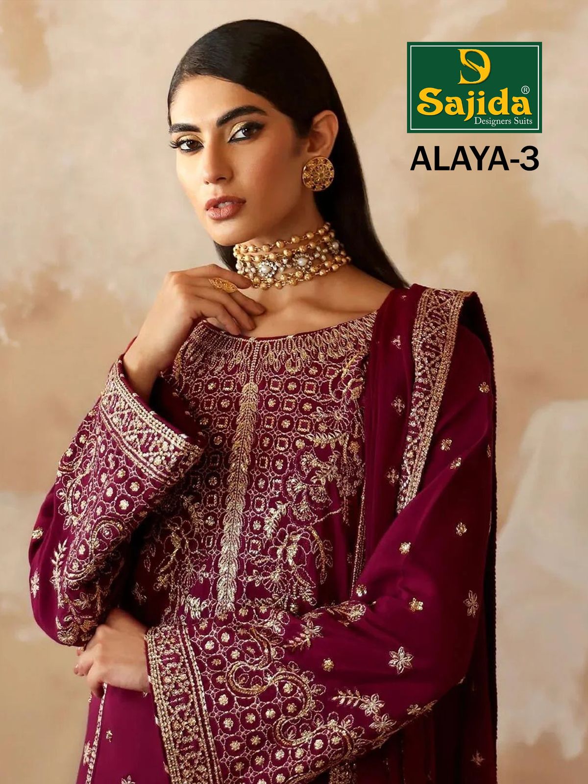 Alaya Vol 3 Sajida Georgette Pakistani Salwar Suits Manufacturer Ahmedabad