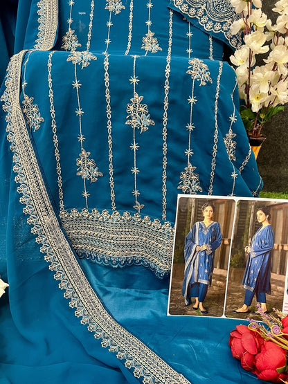 Alaya Vol 3 Sajida Georgette Pakistani Salwar Suits Manufacturer Ahmedabad