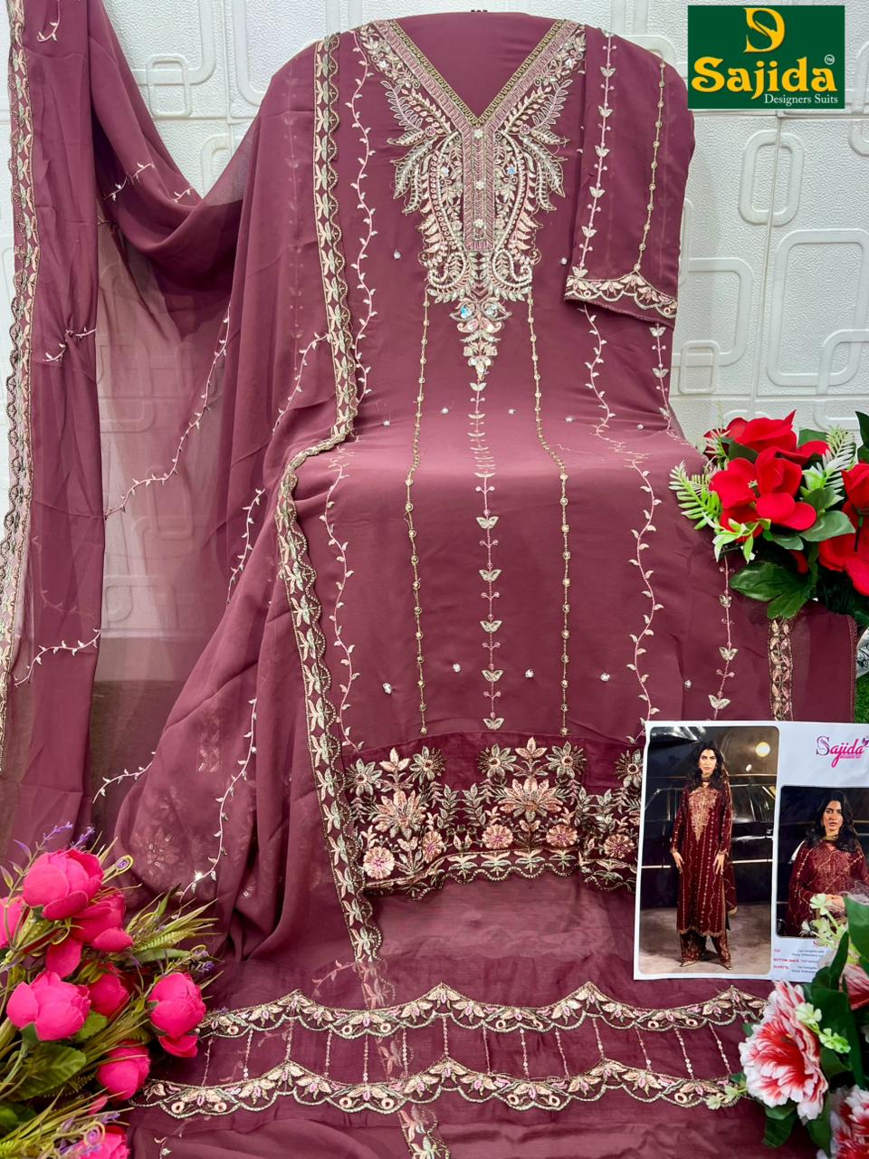 Alaya Vol 9 Sajida Georgette Pakistani Salwar Suits Manufacturer Gujarat