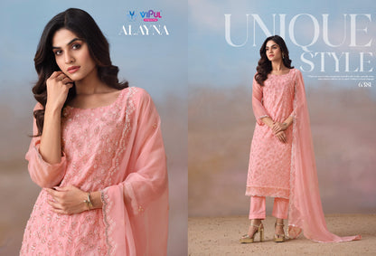 Alayna Vipul Chiffon Pant Style Suits Wholesale Price