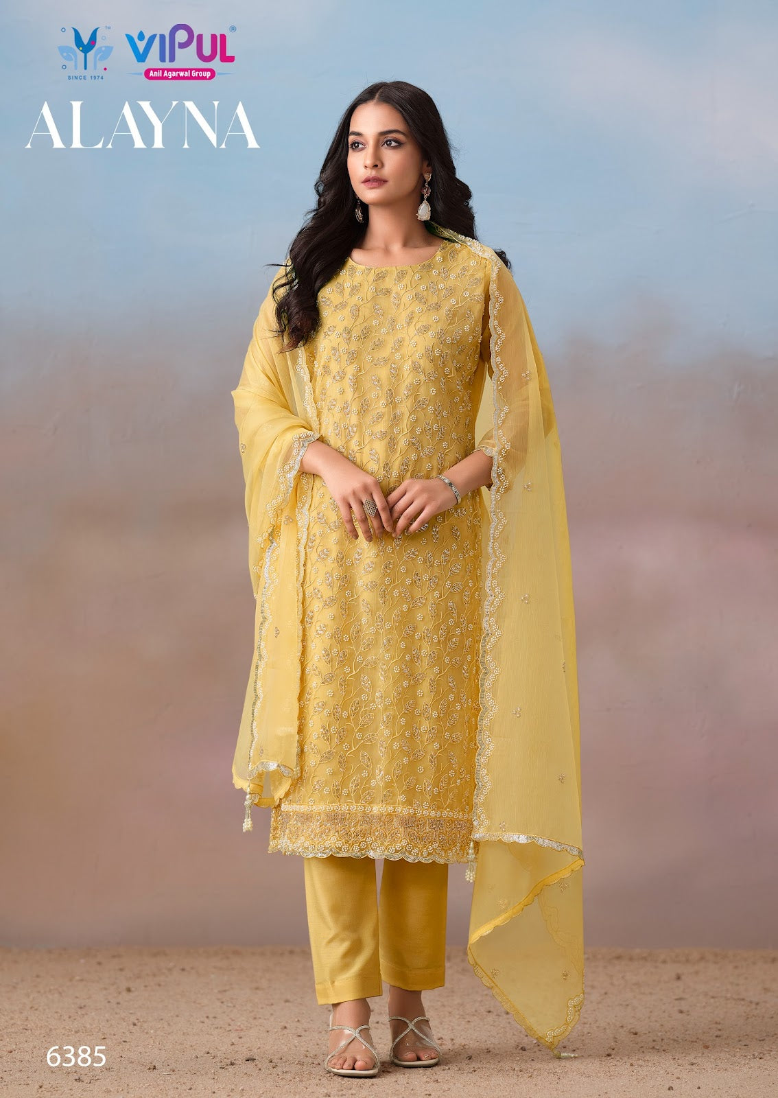 Alayna Vipul Chiffon Pant Style Suits Wholesale Price