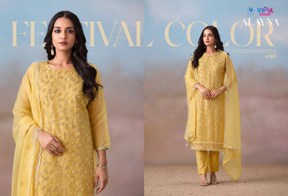 Alayna Vipul Chiffon Pant Style Suits Wholesale Price