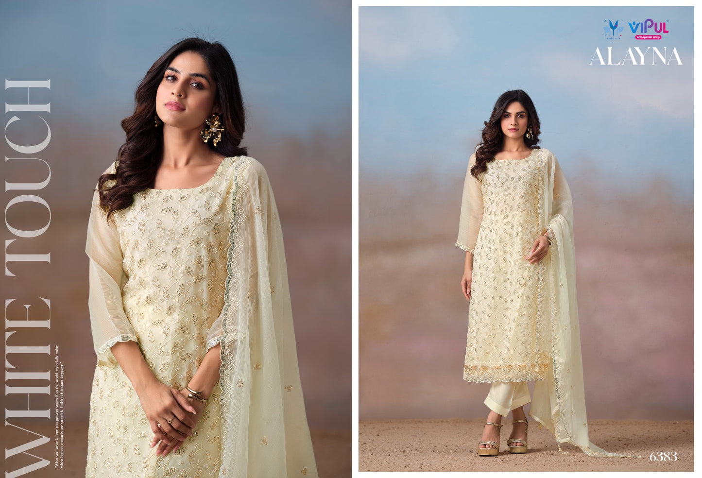 Alayna Vipul Chiffon Pant Style Suits Wholesale Price