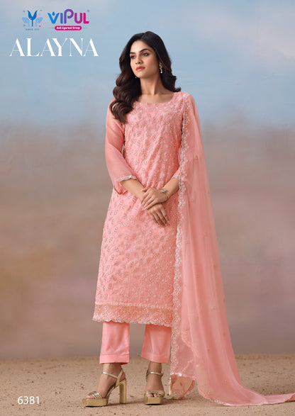 Alayna Vipul Chiffon Pant Style Suits Wholesale Price
