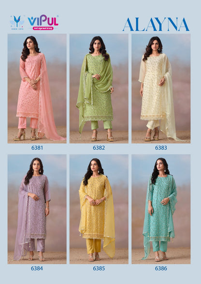 Alayna Vipul Chiffon Pant Style Suits Wholesale Price