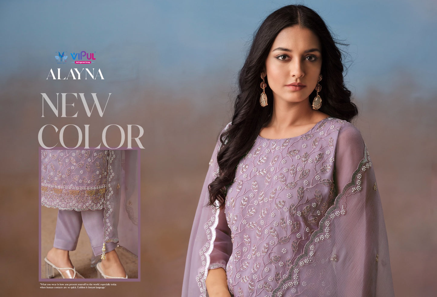 Alayna Vipul Chiffon Pant Style Suits Wholesale Price